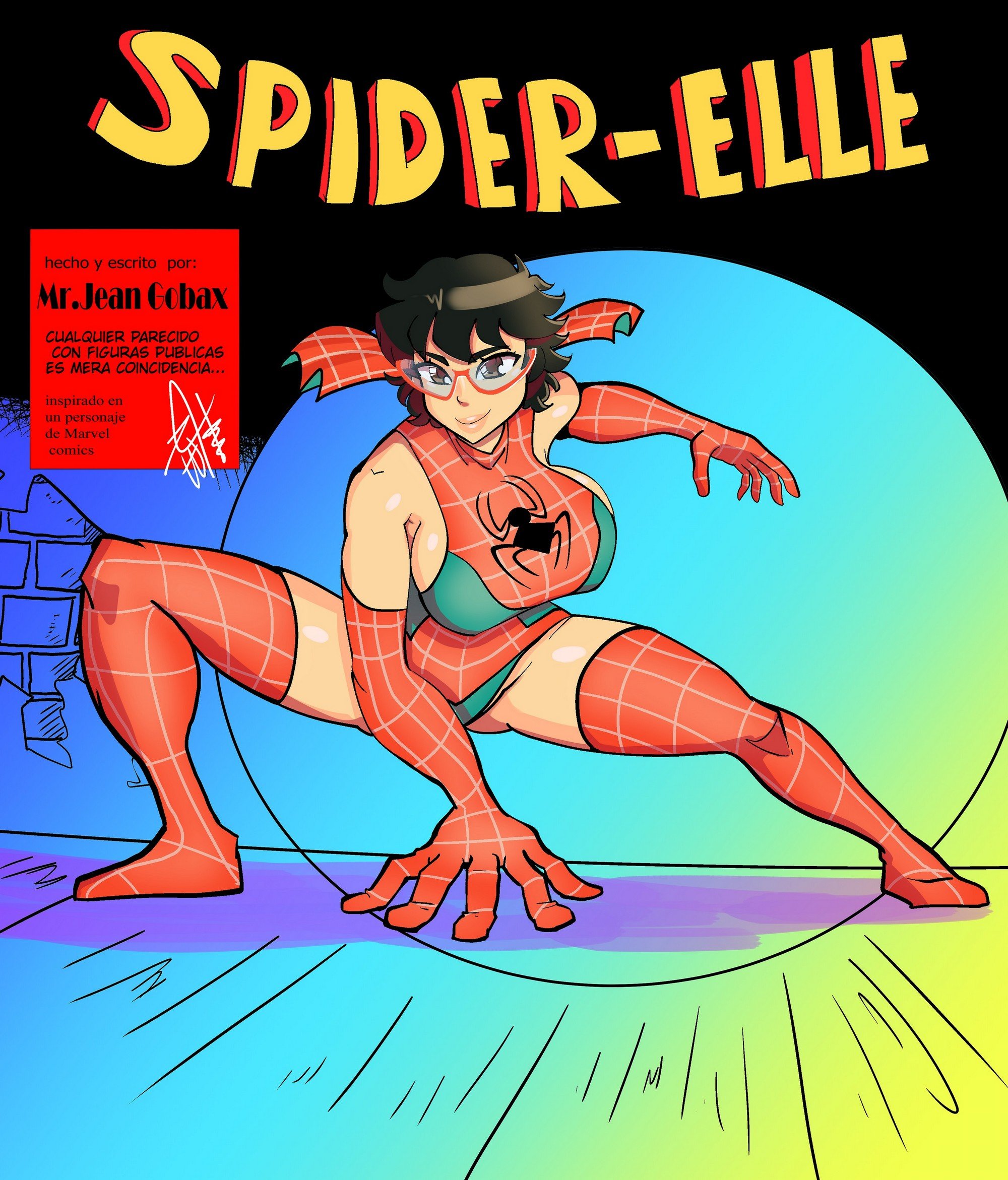 Spider-Elle comic Mr. Jean Gobax Spiderman porno